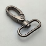 Karabińczyk gruby do paska torebki 32 / 60 mm czarny nikiel (43b)