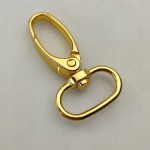 Karabińczyk metalowy 20 mm do paska torebki złoty 1 sztuka (49a)