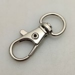 Karabińczyk metalowy do paska 10 / 30 mm srebrny (44)
