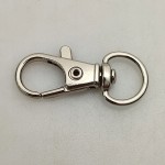 Karabińczyk metalowy do paska 10 / 30 mm srebrny (44)