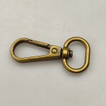 Karabińczyk metalowy do paska 16 / 45 mm stare złoto (68)