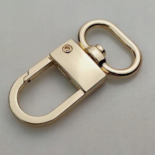 Karabińczyk metalowy do paska 20 / 47 mm złoty (71)