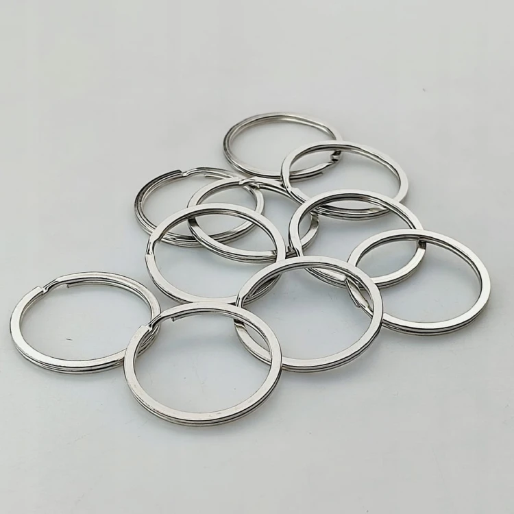 Kółko metalowe kaletnicze spiralne 30 / 2,2 mm srebrny 10 sztuk