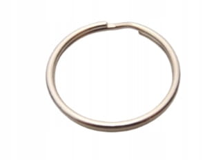 Kółko metalowe kaletnicze spiralne do kluczy 22 / 1,5 mm srebrny 10 sztuk