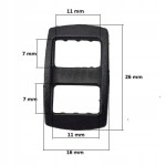 Ramka regulator plastikowy do taśmy plecaka torby 10 mm 10 sztuk czarny (2)