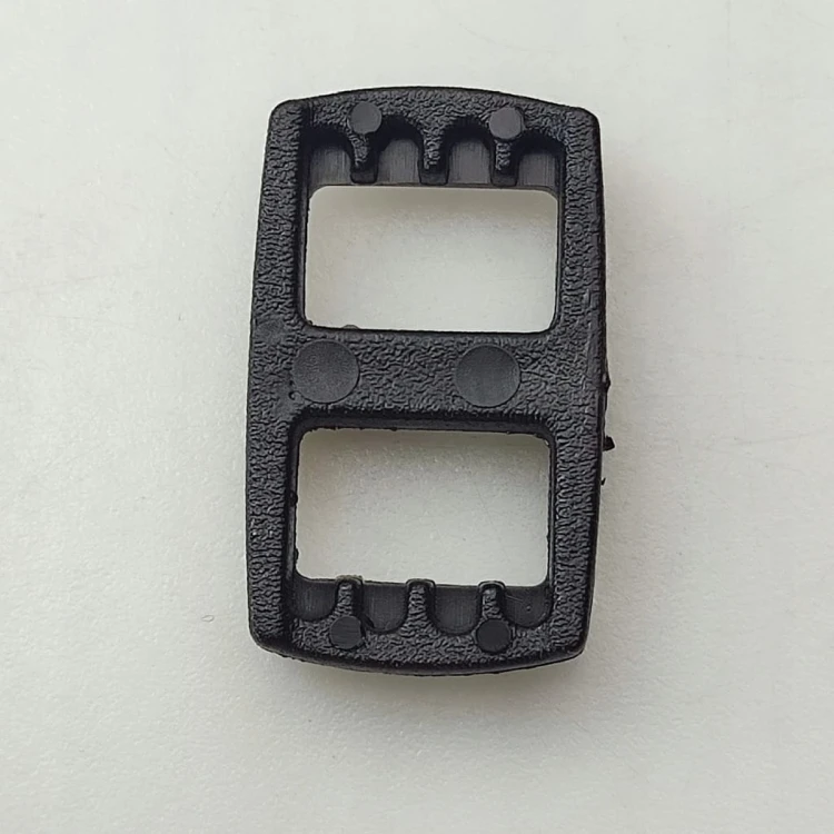 Ramka regulator plastikowy do taśmy plecaka torby 10 mm 10 sztuk czarny (2)