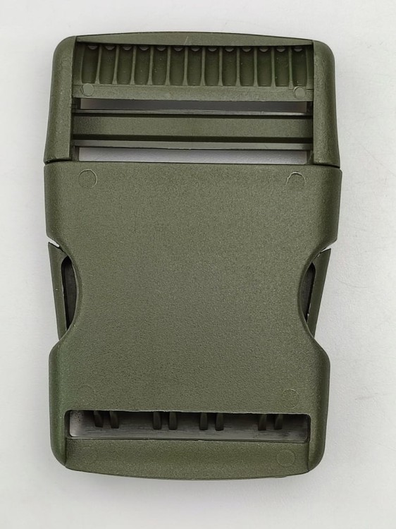 Klamra zatrzaskowa plastikowa 40 mm do paska torby plecaka 1 sztuk oliwka