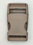 Klamra zatrzaskowa plastikowa 30 mm do paska 1 sztuka beżowa
