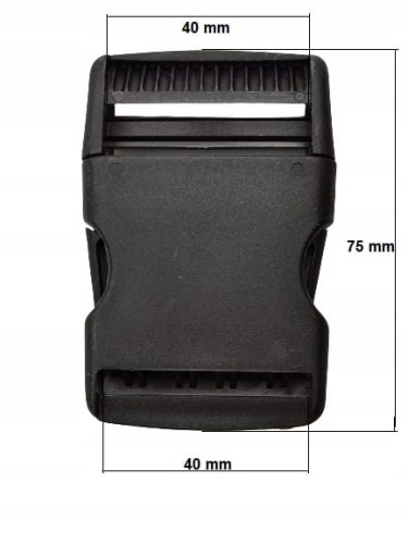Klamra zatrzaskowa plastikowa 40 mm do paska 1 sztuka