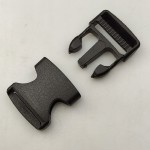 Klamra zatrzaskowa plastikowa 25 mm do paska torby plecaka 1 sztuka czarny