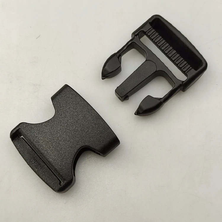 Klamra zatrzaskowa plastikowa 25 mm do paska torby plecaka 1 sztuka czarny