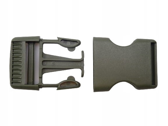 Klamra zatrzaskowa plastikowa 30 mm 1 sztuka oliwka
