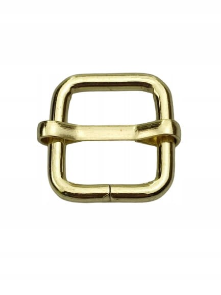 Regulator metalowy kaletniczy do paska torby 16 / 19 / 3,5 mm 10 szt złoty