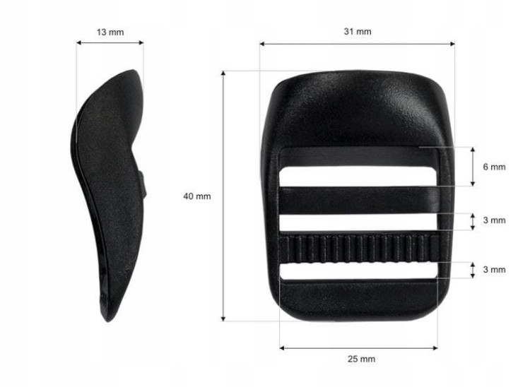 Regulator plastikowy zaciskowy 25 x 42 mm 10 sztuk