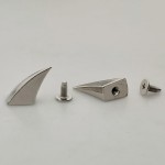 Ćwieki szpony metalowe nity skręcane 16 srebrny 10 sztuk