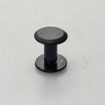 Nity skręcane śruba do paska 8 mm 10 sztuk czarny mat
