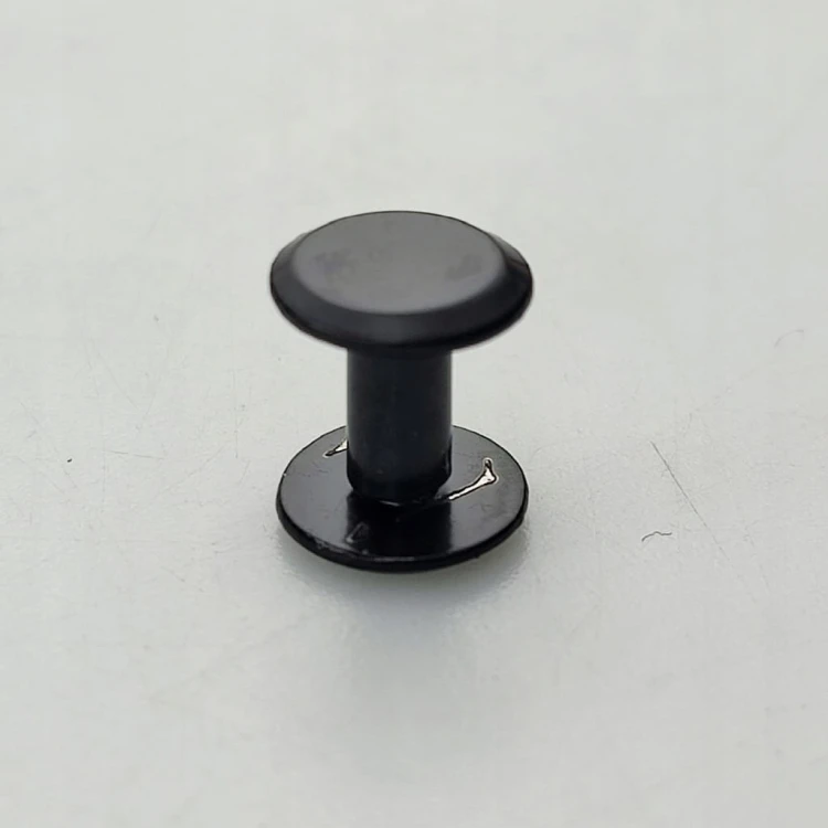 Nity skręcane śruba do paska 8 mm 10 sztuk czarny mat