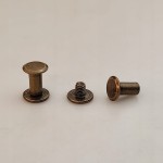 Nity skręcane śruba do paska 10 mm 10 sztuk stare złoto