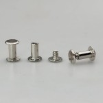 Nity skręcane śruba do paska 10 mm srebrny 10 sztuk