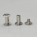 Nity skręcane śruba do paska 10 mm srebrny 10 sztuk