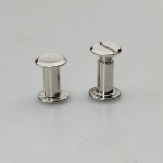 Nity skręcane śruba do paska 10 mm srebrny 10 sztuk