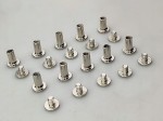 Nity skręcane śruba do paska 10 mm srebrny 10 sztuk