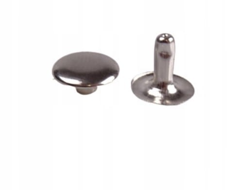 Nity zbitki kaletnicze szewskie 10 / 3 / 9 mm srebrny 10 sztuk