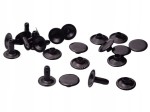 Nity zbitki jednostronne kaletnicze szewskie czarny mat 10 mm 100 sztuk