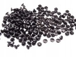 Nity kaletnicze dwustronne LUX 6 mm 100 sztuk czarny mat