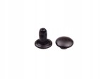 Nity kaletnicze dwustronne LUX 6 mm 10 sztuk czarny mat