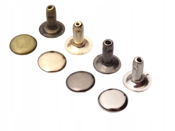 Nity zbitki jednostronne kaletnicze szewskie kolory 8 mm 40 sztuk