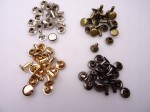 Nity zbitki jednostronne kaletnicze szewskie kolory 8 mm 40 sztuk