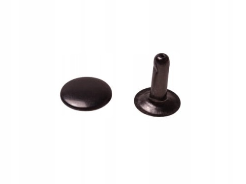 Nity zbitki jednostronne kaletnicze 8 mm czarny nikiel 100 sztuk