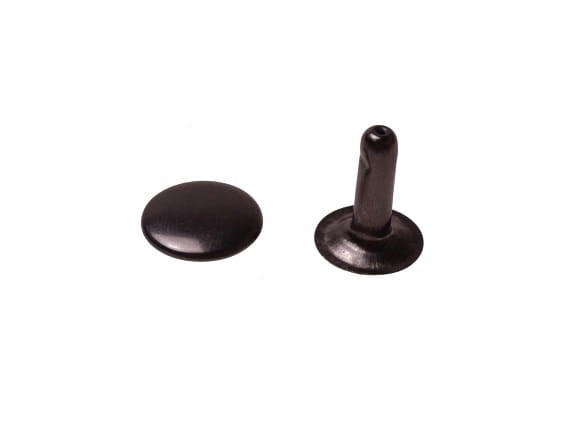 Nity zbitki jednostronne kaletnicze 8 mm czarny nikiel 100 sztuk