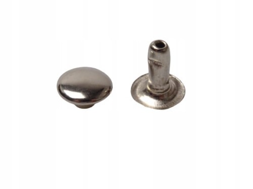 Nity zbitki kaletnicze szewskie 10 / 12 mm srebrny 100 sztuk