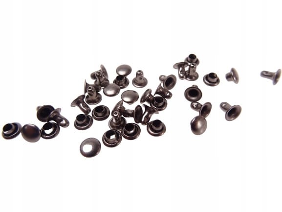 Nity szewskie kaletnicze 5 mm czarny nikiel 1000 sztuk