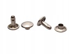 Nity zbitki kaletnicze dwustronne 8 / 3 / 9 mm LUX srebrny 10 sztuk