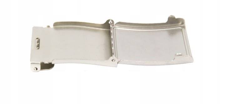 Klamra zaciskowa do paska z końcówką 40 mm srebrna (16)