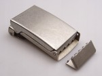 Klamra do taśmy zaciskowa do paska z końcówką 30 mm srebrna (21)