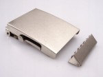 Klamra zaciskowa do paska z końcówką 40 mm srebrna (23)