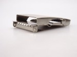 Klamra zaciskowa do paska z końcówką 40 mm srebrna (23)