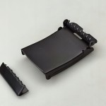 Klamra zaciskowa do paska z końcówką 40 mm czarna (18)