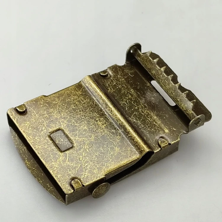 Klamra zaciskowa do paska z końcówką 40 mm stare złoto (22)