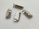 Końcówka zakończenie metalowe do paska taśmy 30 mm srebrny 10 sztuk