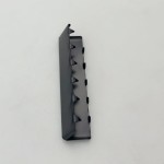 Końcówka zakończenie metalowe do paska taśmy 50 mm czarny mat 10 sztuk