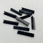 Końcówka zakończenie metalowe do paska taśmy 50 mm czarny mat 10 sztuk