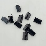Końcówka zakończenie metalowe do paska taśmy 15 mm czarny mat 10 sztuk