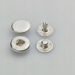 Napy zatrzaski Alfa nierdzewne kaletnicze 12,5 mm srebrne 50 sztuk