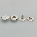 Napy zatrzaski Alfa nierdzewne kaletnicze 12,5 mm srebrne 10 sztuk