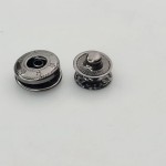 Napy zatrzaski Alfa nierdzewne kaletnicze 12,5 mm czarny nikiel 10 sztuk